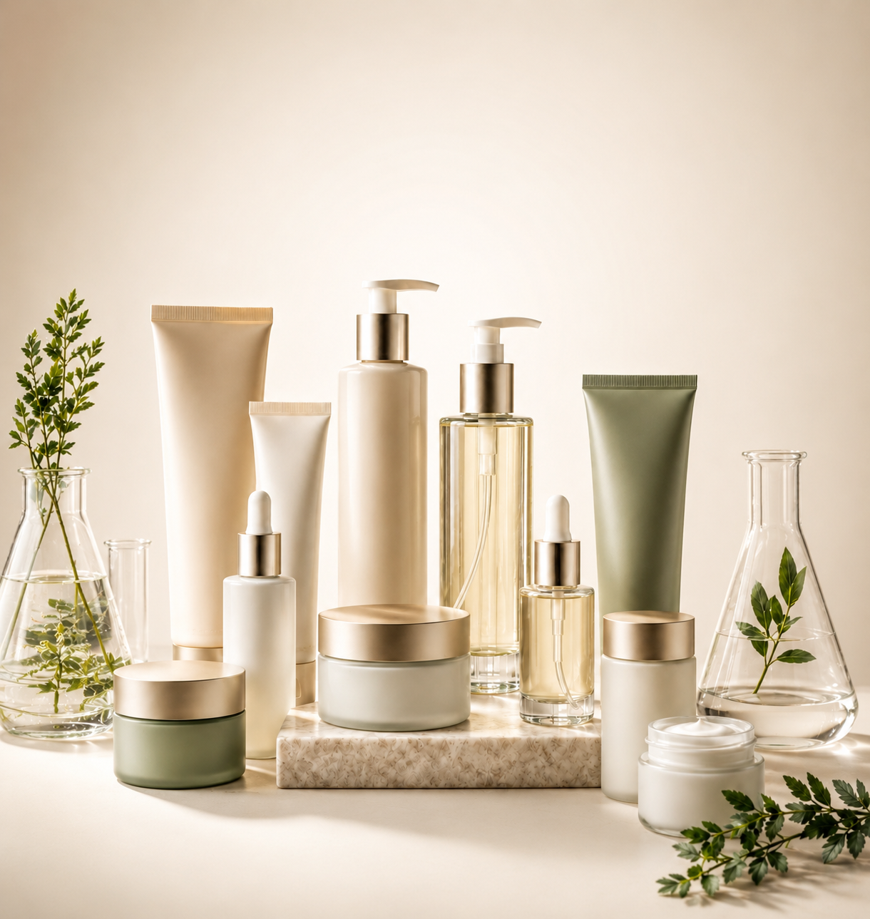 Manufacturing — GMP-aligned cosmetic production line