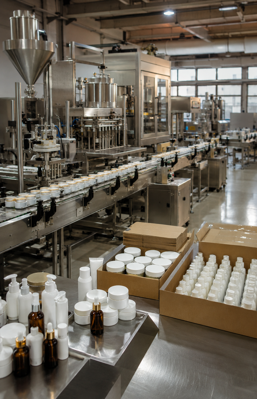 Senwill cosmetic manufacturing facility floor in Penang, Malaysia