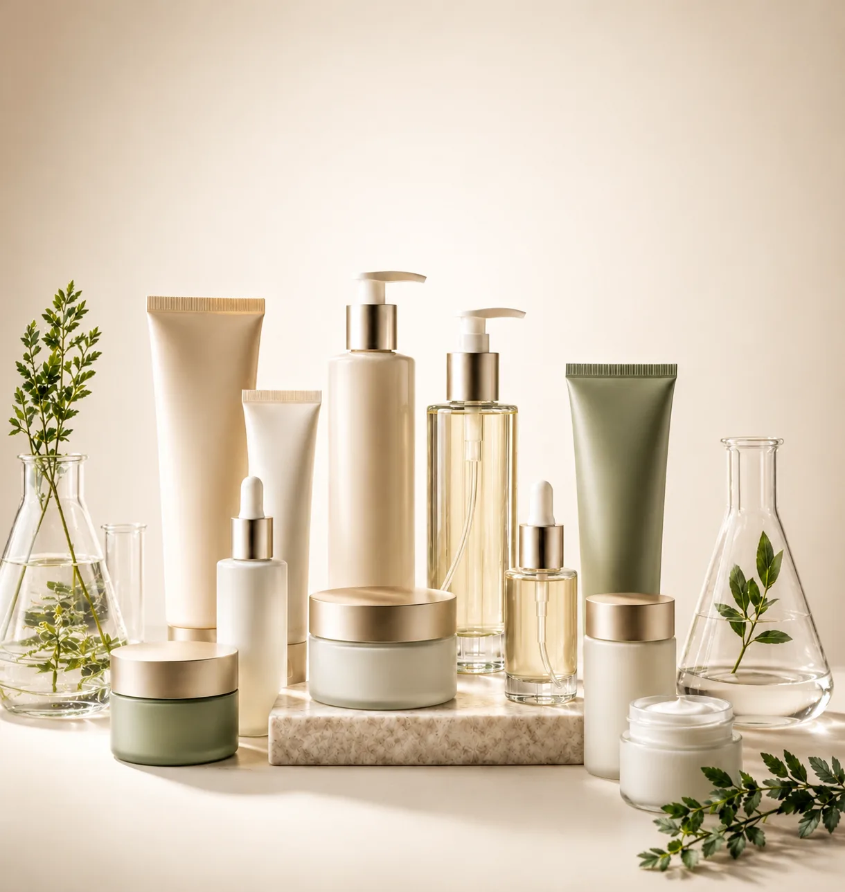 Senwill OEM product categories — skincare, cosmetics, hair care, fragrance and coffee
