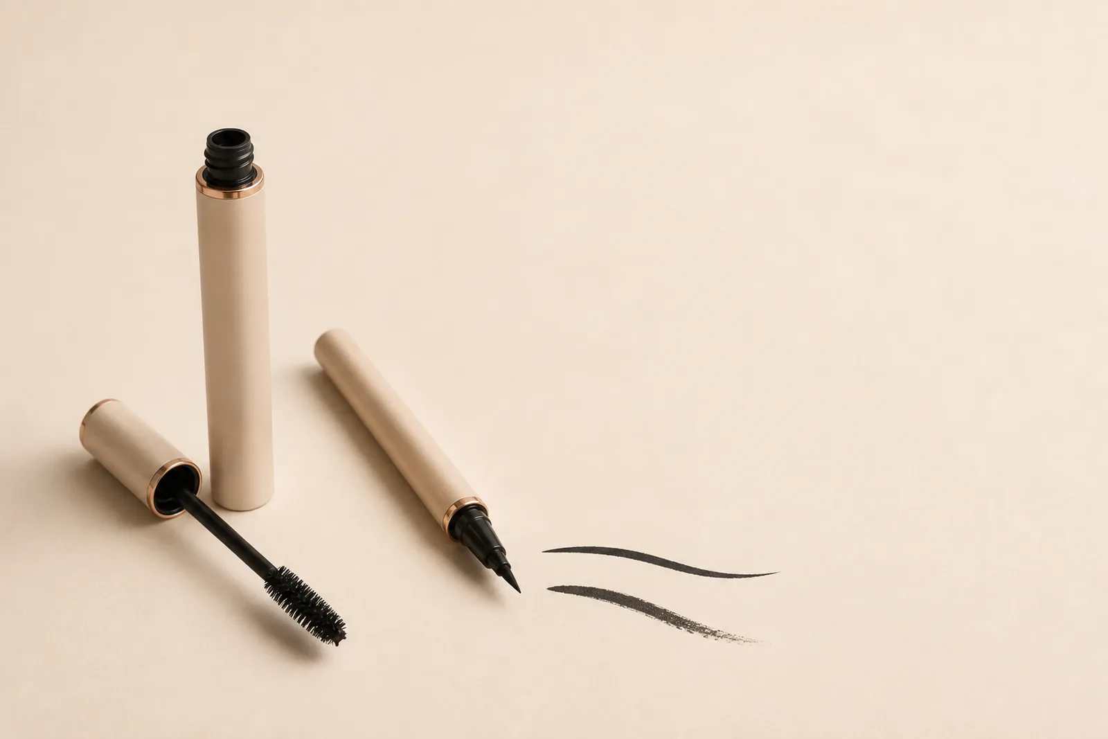 Mascara & eyeliner