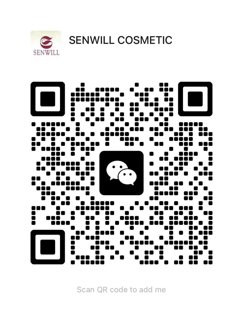 Scan to add Senwill on WeChat